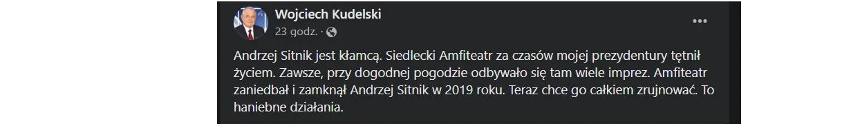 Wojciech Kudelski: prezydent Siedlec jest kłamcą - Zdjęcie główne