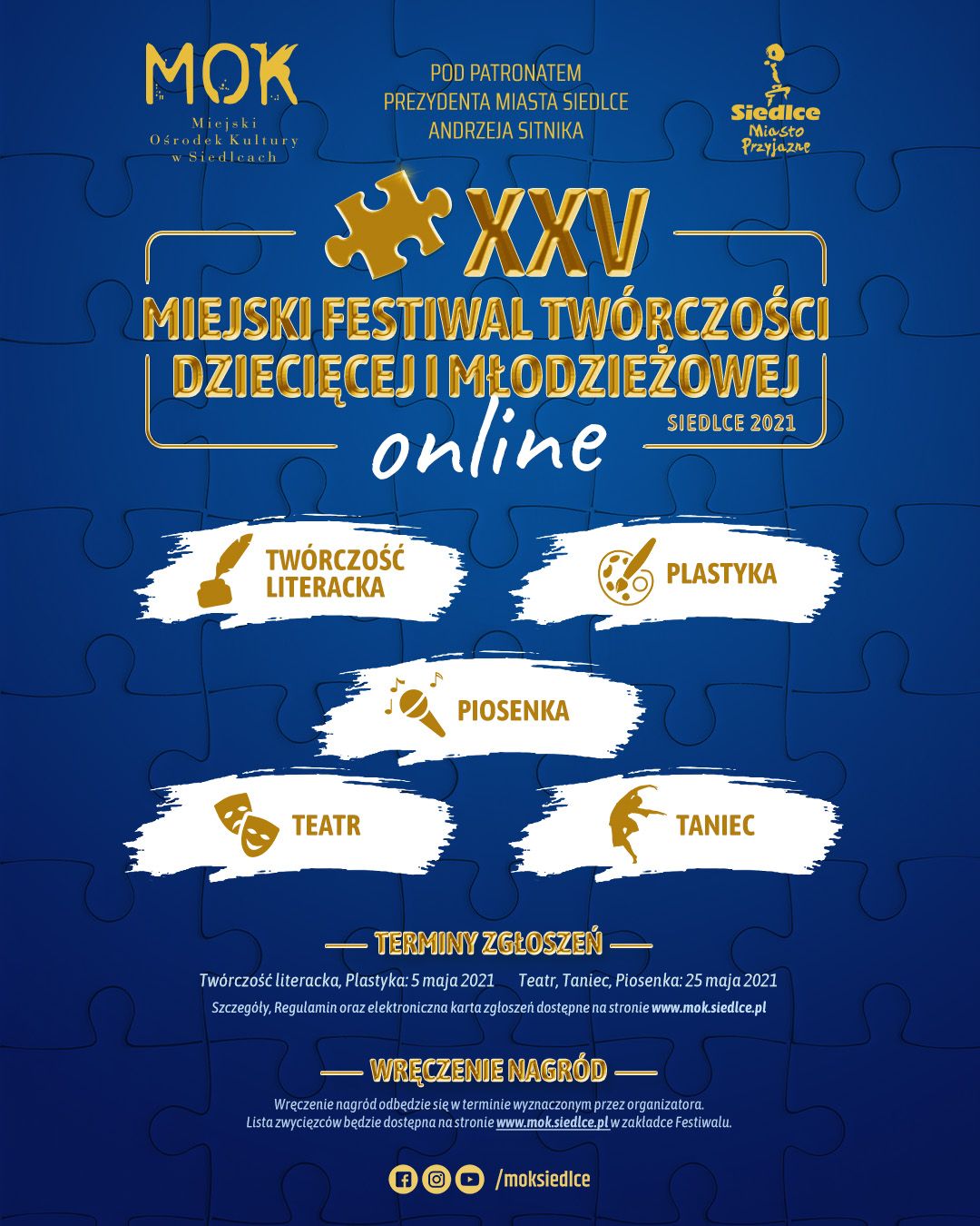 ONLINE! XXV Miejski Festiwal Twórczości Dziecięcej i Młodzieżowej  - Zdjęcie główne