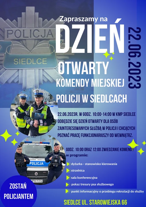 Dzień otwarty w Komendzie Miejskiej Policji w Siedlcach - Zdjęcie główne