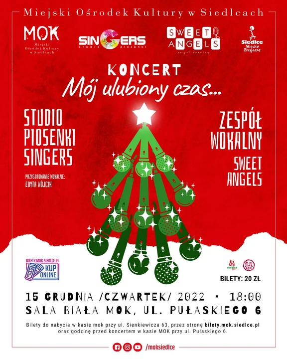 Siedlce: Koncert Studia Piosenki Singers i Zespołu Sweet Angels - Zdjęcie główne