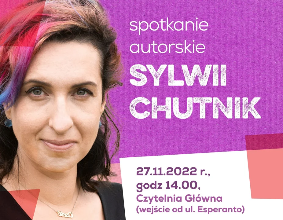 Sylwia Chutnik spotka się z siedlczanami - Zdjęcie główne