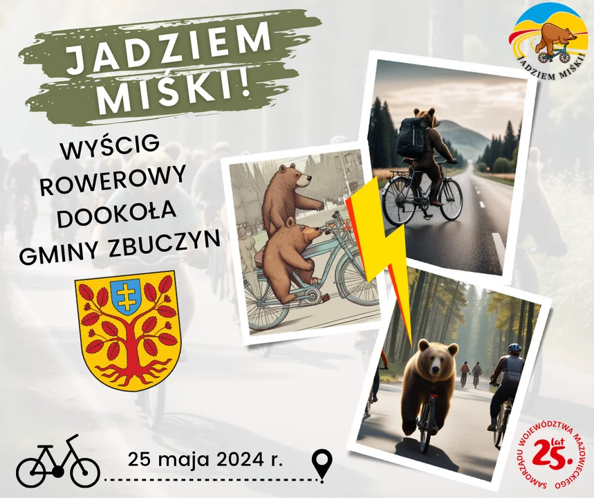 Miśki pojadą rowerami dookoła gminy Zbuczyn - Zdjęcie główne