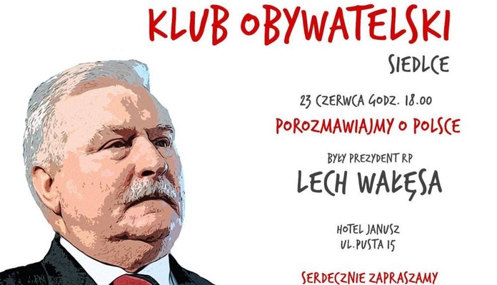 Lech Wałęsa w Siedlcach - Zdjęcie główne