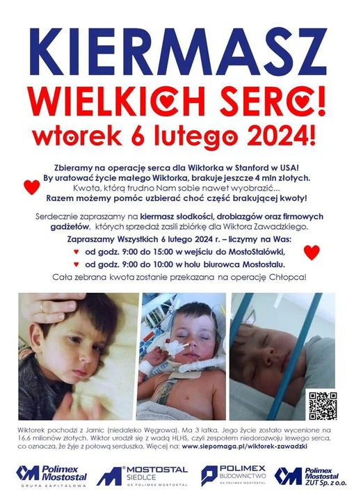 Kiermasz Wielkich Serc w Mostostalu Siedlce - Zdjęcie główne