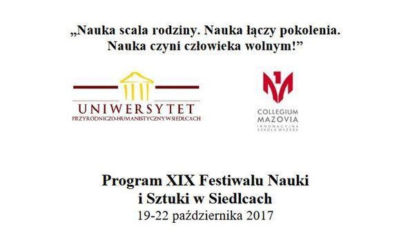 Festiwal Nauki i Sztuki w Siedlcach - Zdjęcie główne