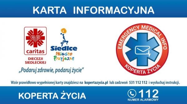 Kampania społeczna „Podaruj zdrowie, podaruj życie - koperta życia” - Zdjęcie główne