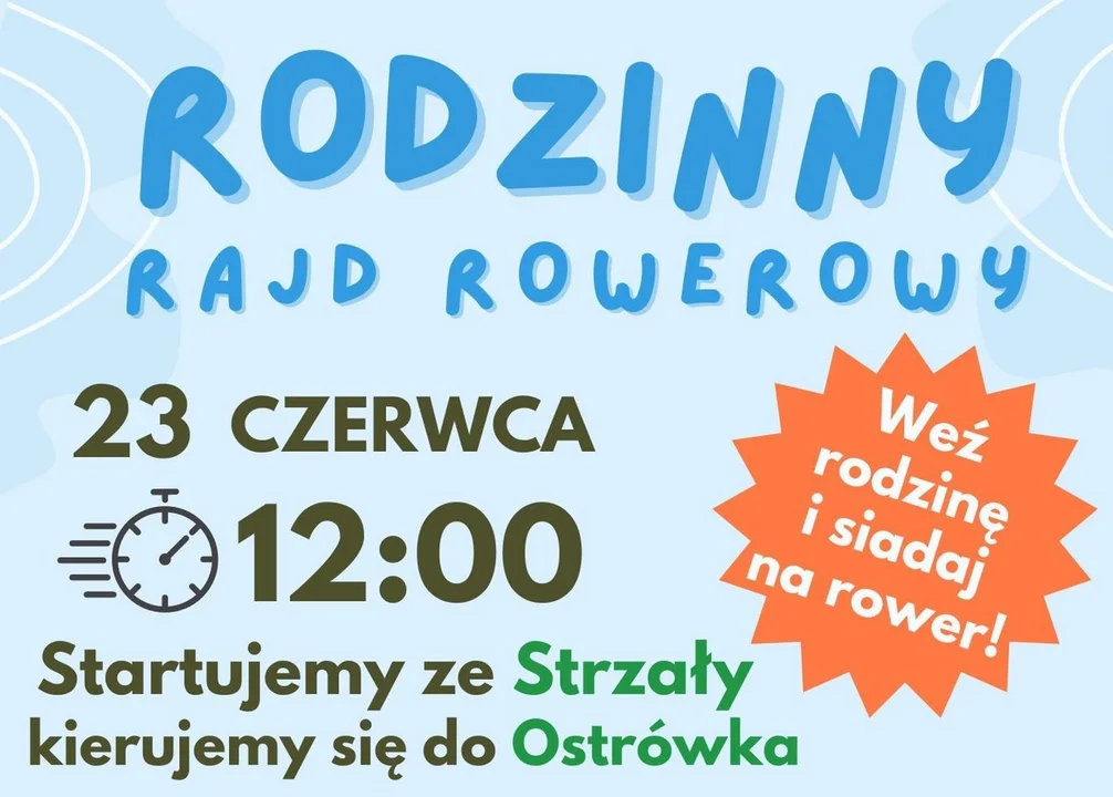 Gmina Siedlce: Rodzinny Rajd Rowerowy - Zdjęcie główne