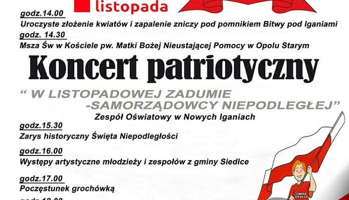 Obchody Narodowego Święta Niepodległości w Gminie Siedlce - Zdjęcie główne