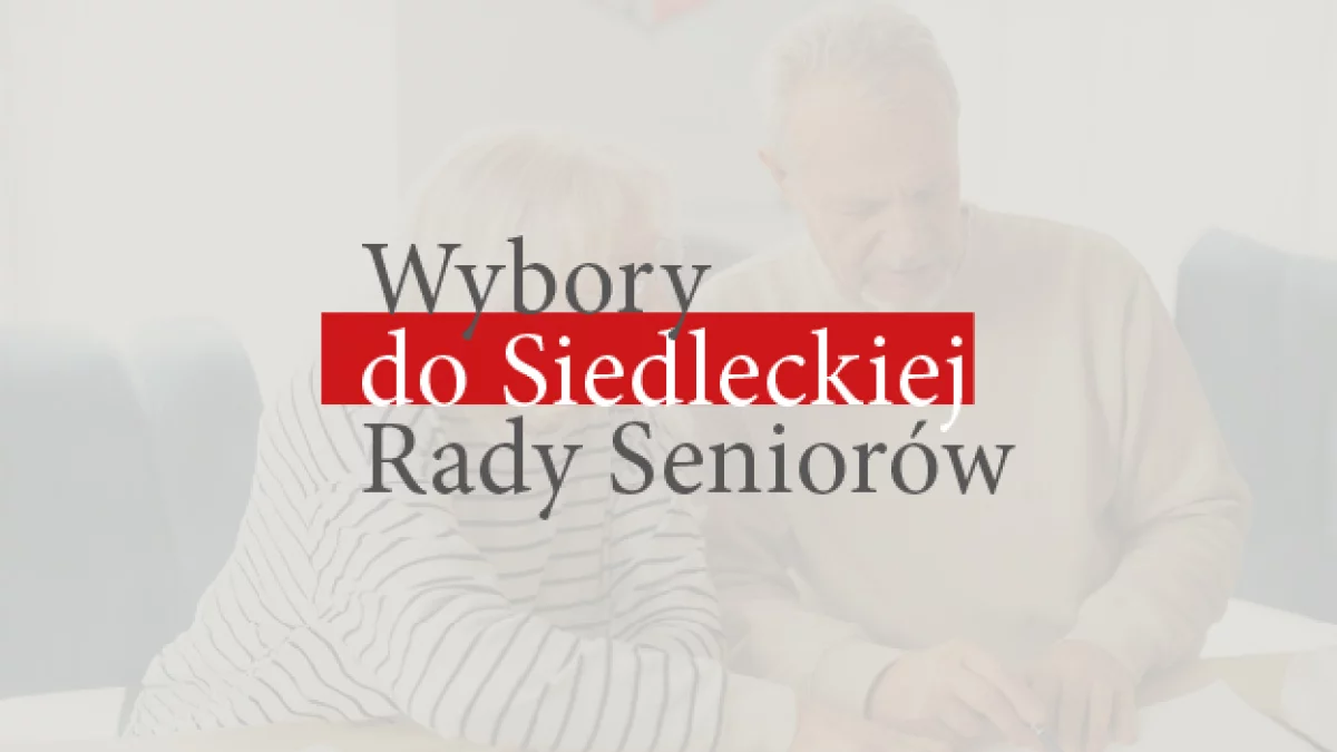 Wybory do Siedleckiej Rady Seniorów - Zdjęcie główne