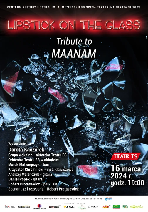 "Lipstick on the glass. Tribute to Manaam" na Scenie Teatralnej Miasta Siedlce - Zdjęcie główne