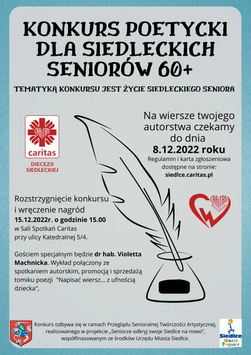 Siedlce: Konkurs poetycki dla seniorów - Zdjęcie główne