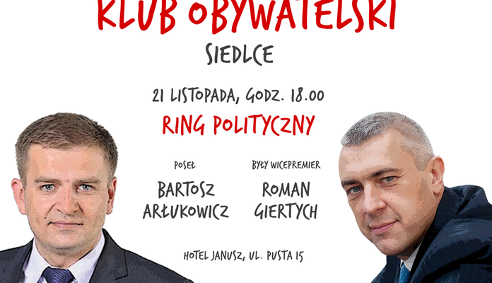 Roman Giertych i Bartosz Arłukowicz w Siedlcach - Zdjęcie główne