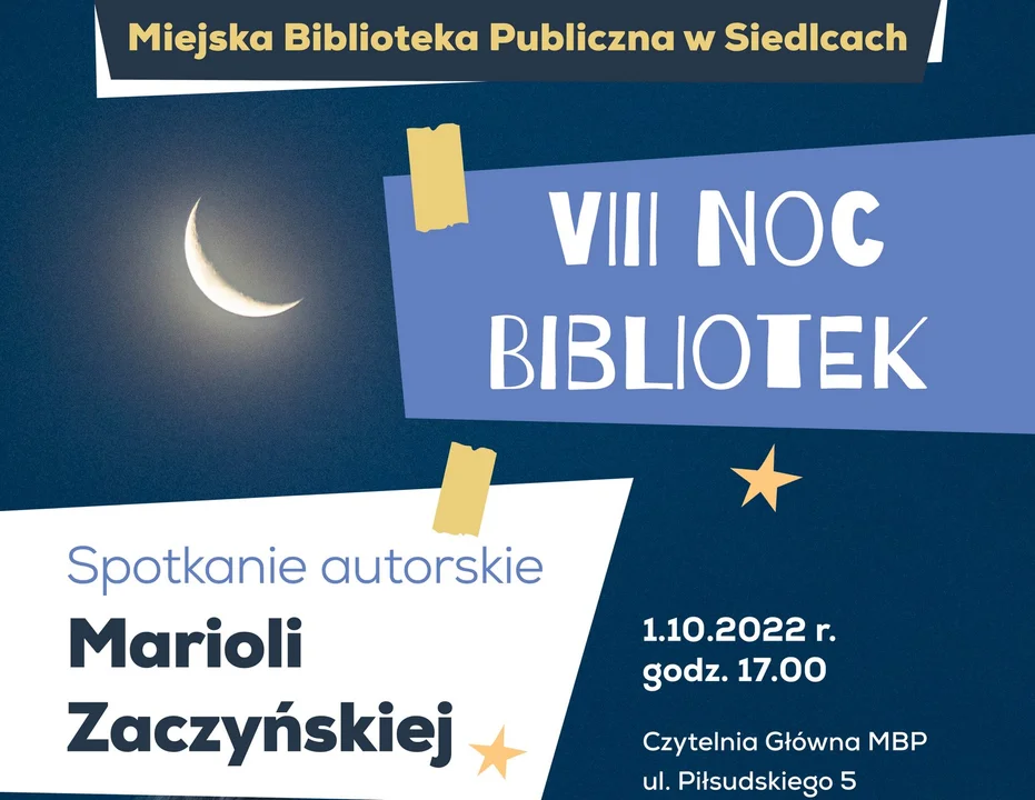 Noc Bibliotek w Siedlcach - Zdjęcie główne