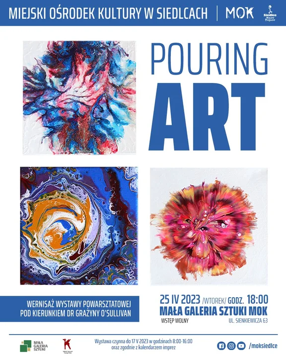 Pouring art w Małej Galerii Sztuki w Siedlcach - Zdjęcie główne