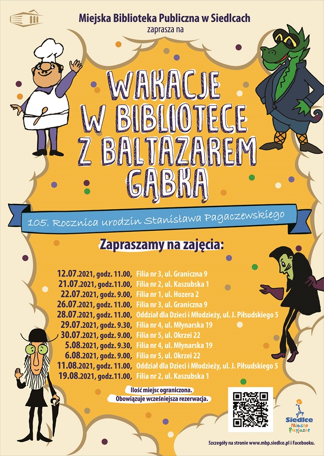 Wakacje w bibliotece z Baltazarem Gąbką - Zdjęcie główne