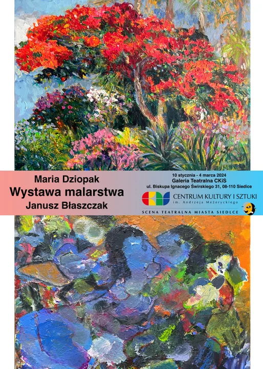 Malarstwo Marii Dziopak i Janusza Błaszczaka w Galerii Teatralnej CKiS - Zdjęcie główne