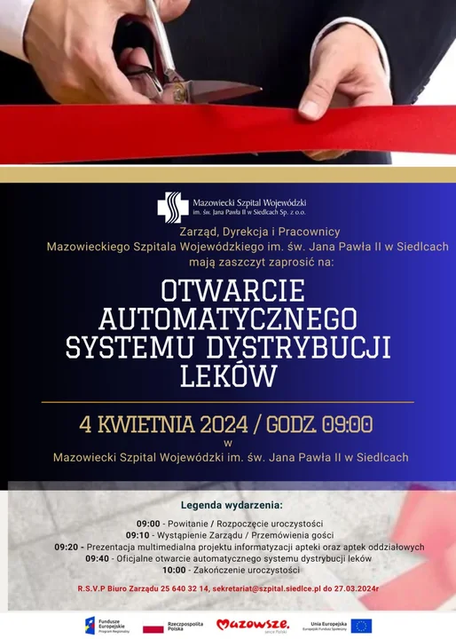 Automatyczny System Dystrybucji Leków w Szpitalu Wojewódzkim w Siedlcach - Zdjęcie główne