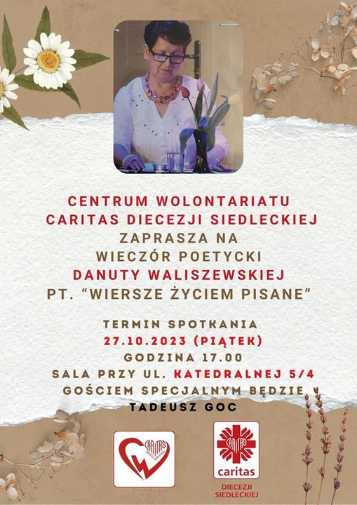 Siedlce: Caritas zaprasza na wieczór poetycki - Zdjęcie główne