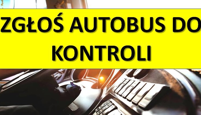 Zgłoś autobus do kontroli - Zdjęcie główne