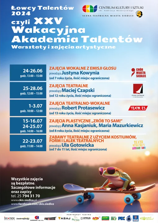 Siedlce: Wakacyjna Akademia Talentów w Centrum Kultury i Sztuki - Zdjęcie główne