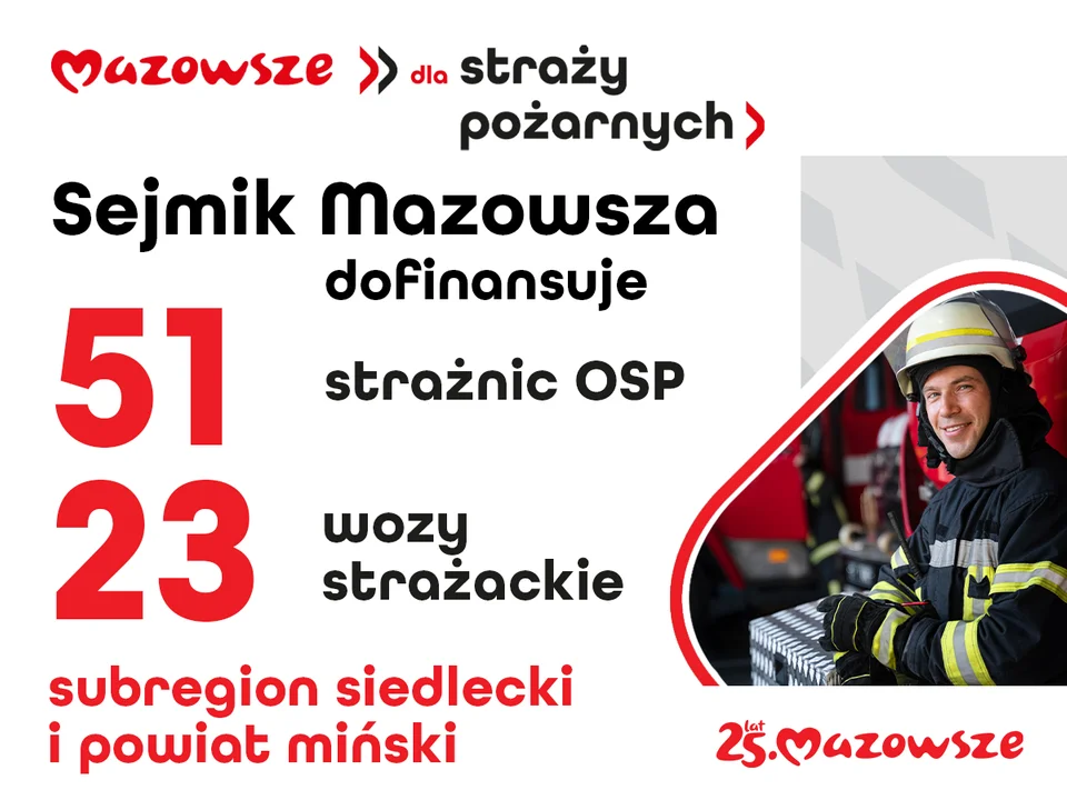 Samorząd Mazowsza wesprze jednostki OSP z subregionu siedleckiego - Zdjęcie główne