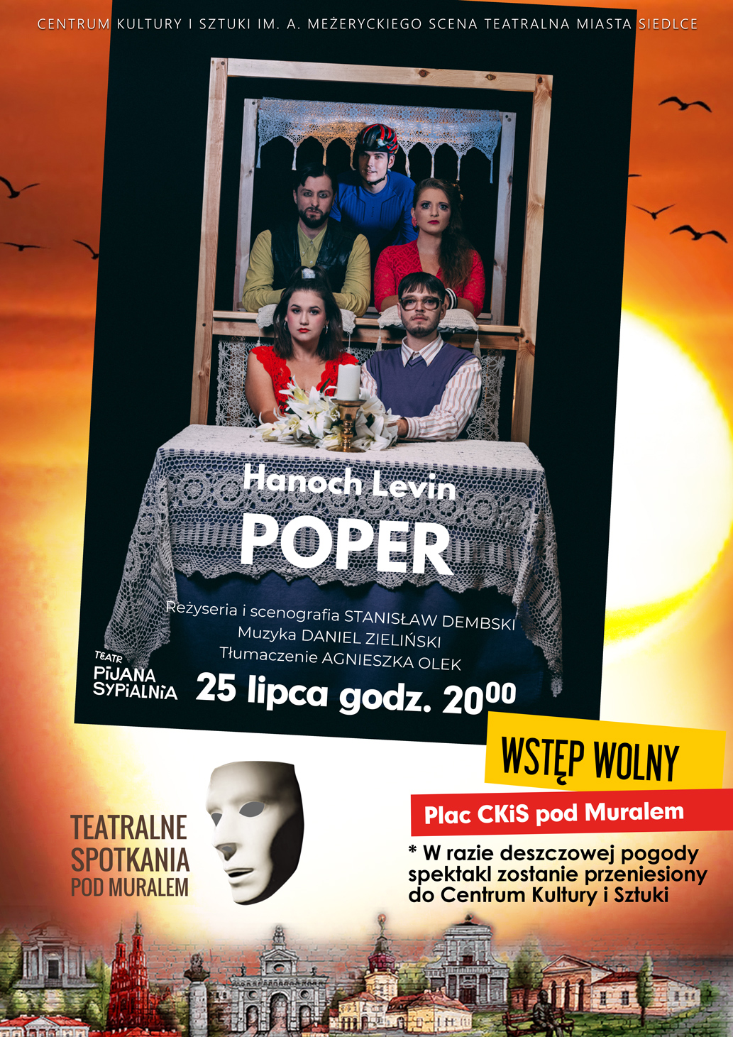 Spektakl "Poper" na scenie Teatralnych Spotkań pod muralem - Zdjęcie główne