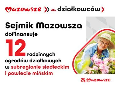 12 ogródków działkowych z subregionu siedleckiego i powiatu mińskiego ze wsparciem sejmiku - Zdjęcie główne