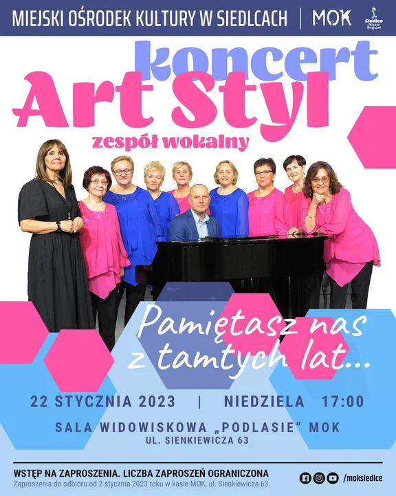 MOK Siedlce: Koncert Zespołu Wokalnego Art Styl - Zdjęcie główne