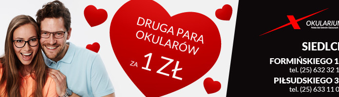 Świętuj Walentynki z Okularium! Przyjdź ze swoją drugą połówką i skorzystajcie z oferty „2 pary okularów w cenie 1”! - Zdjęcie główne