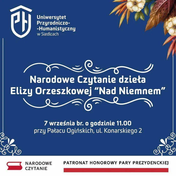 UPH czyta ,,Nad Niemnem" wraz z siedleckimi licealistami - Zdjęcie główne