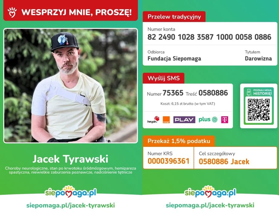 Siedlczanin potrzebuje pomocy. Ruszyły licytacje - Zdjęcie główne