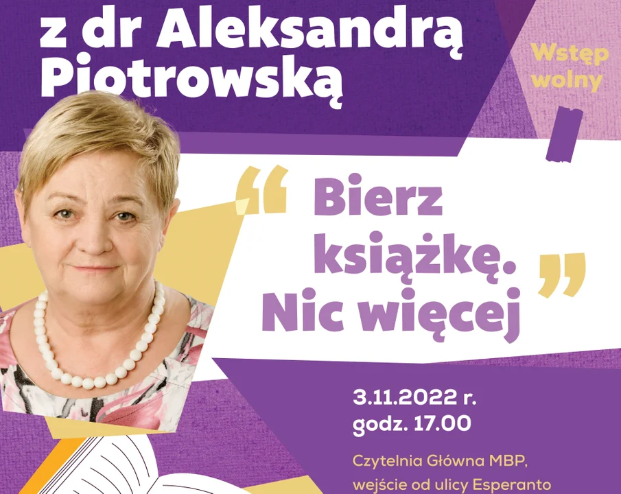 Aleksandra Piotrowska w siedleckiej bibliotece - Zdjęcie główne