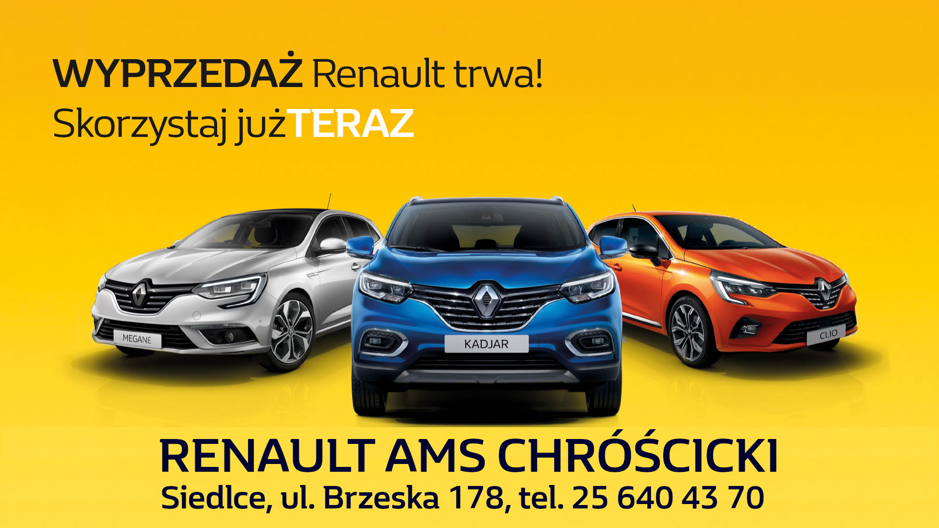 Wyprzedaż rocznika 2020 w RENAULT AMS CHRÓŚCICKI - Zdjęcie główne