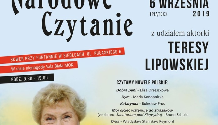 Czytajmy nowele z Teresą Lipowską - Zdjęcie główne