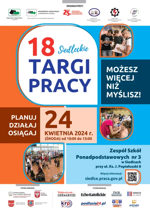 PATRONAT MEDIALNY: Siedleckie Targi Pracy 2024 - Zdjęcie główne