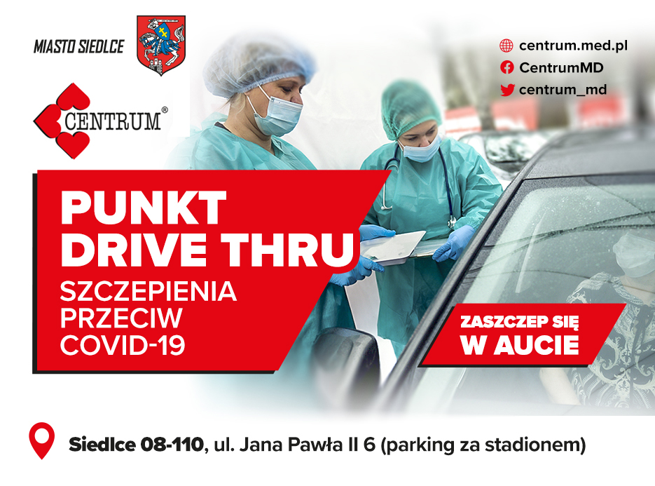 Rusza Punkt Szczepień Drive Thru w Siedlcach - Zdjęcie główne