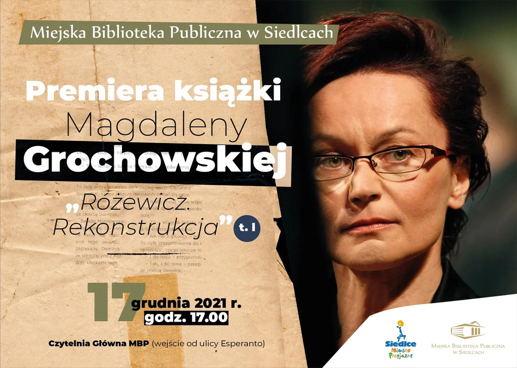 Premiera książki Magdaleny Grochowskiej pt. „Różewicz. Rekonstrukcja" - Zdjęcie główne