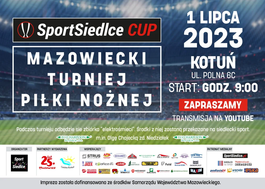 Mazowiecki Turniej Piłki Nożnej SportSiedlce Cup w pierwszy weekend lipca - Zdjęcie główne