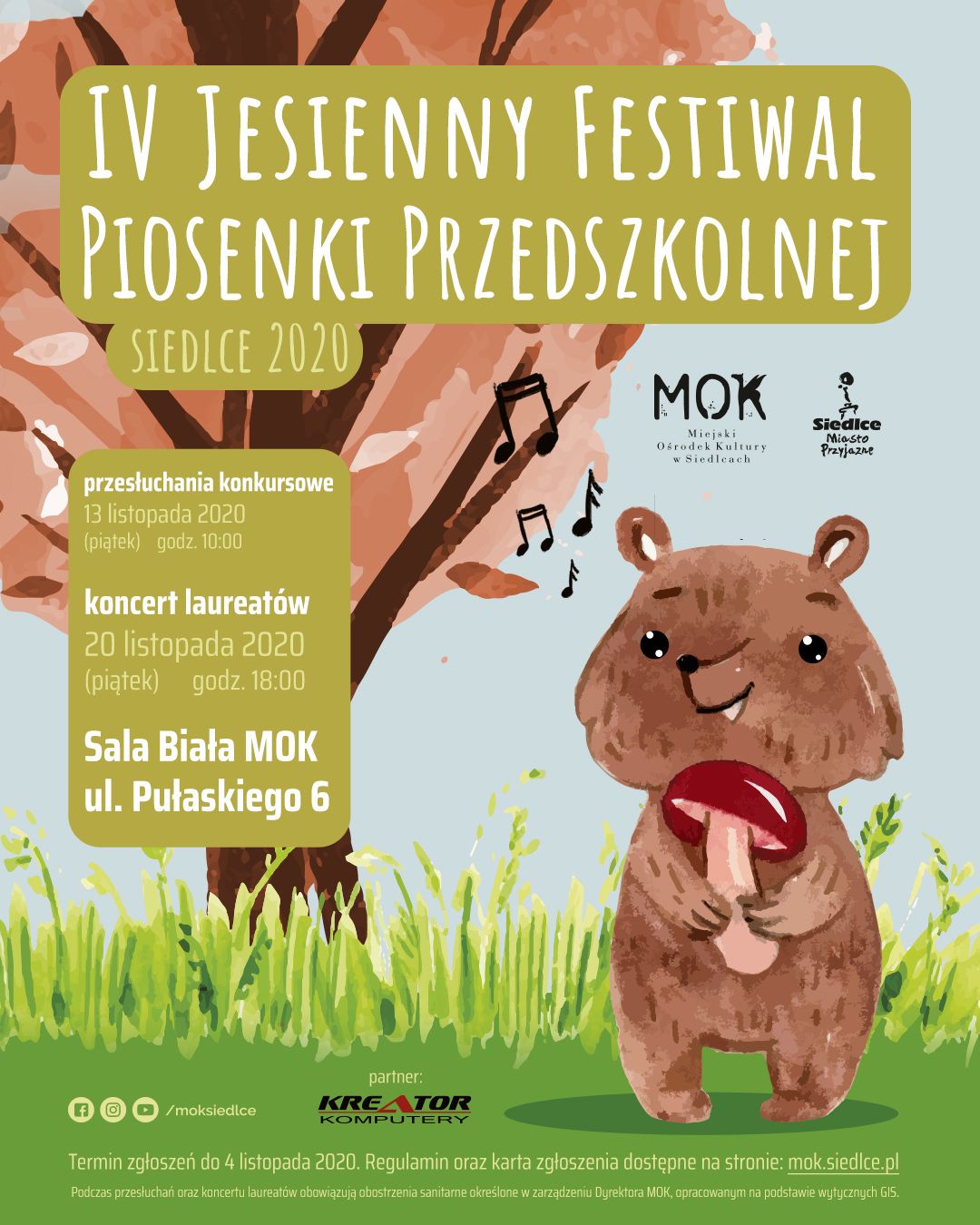 Jesienny Festiwal Piosenki Przedszkolnej - Zdjęcie główne