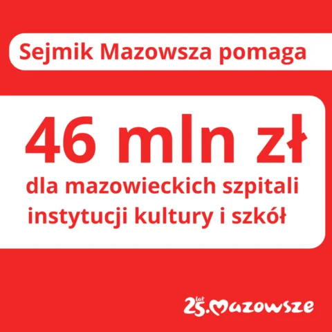 Radni województwa przyznali blisko 46 mln zł szpitalom, instytucjom kultury i szkołom - Zdjęcie główne