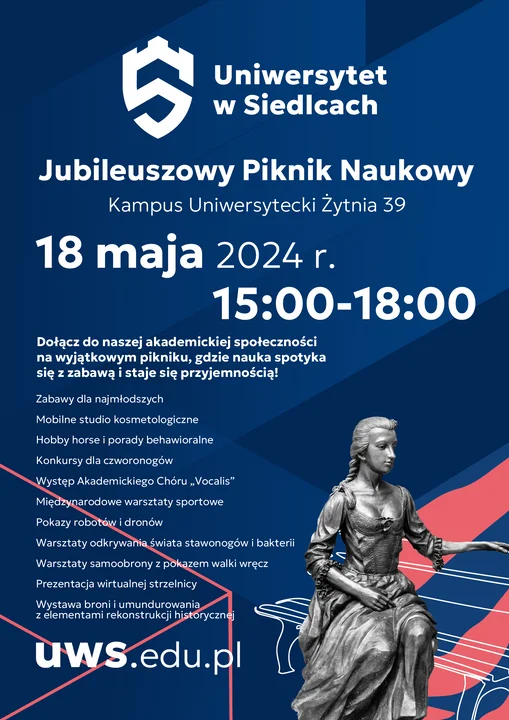 Jubileuszowy piknik naukowy z Uniwersytetem w Siedlcach - Zdjęcie główne