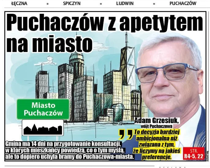 Puchaczów z apetytem na miasto - Zdjęcie główne