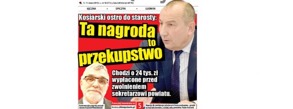 Kosiarski ostro do starosty: Ta nagroda to przekupstwo [DOKUMENT] - Zdjęcie główne