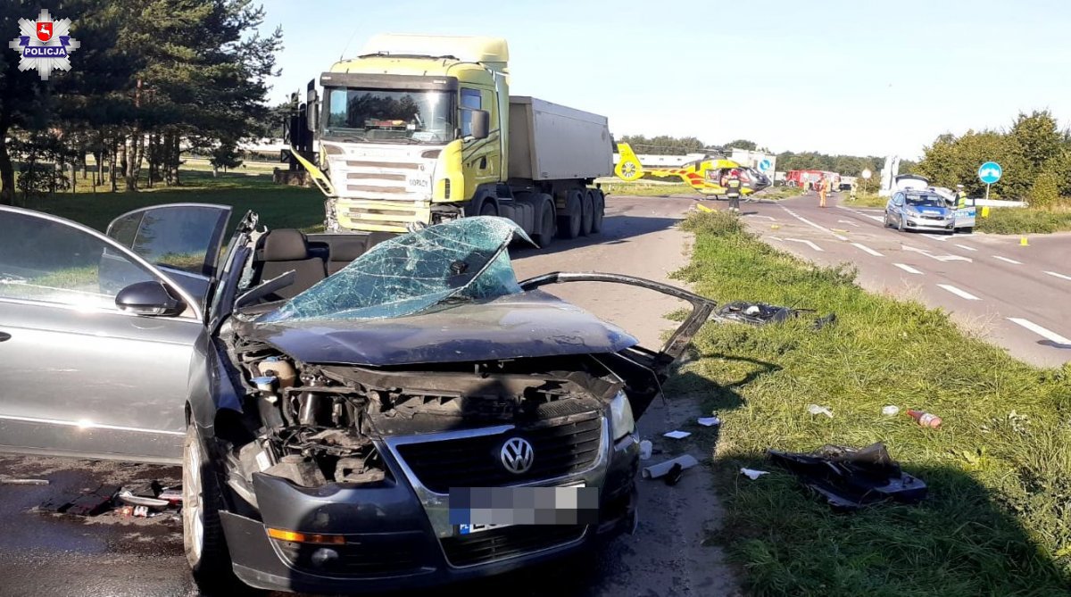 Nie ustąpił pierwszeństwa ciężarówce - Zdjęcie główne