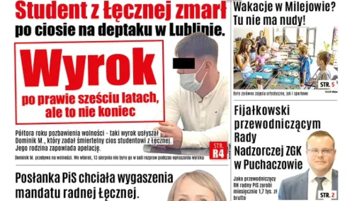 Najnowsze wydanie Wspólnoty Łęczyńskiej (20 sierpnia 2024r) - Zdjęcie główne