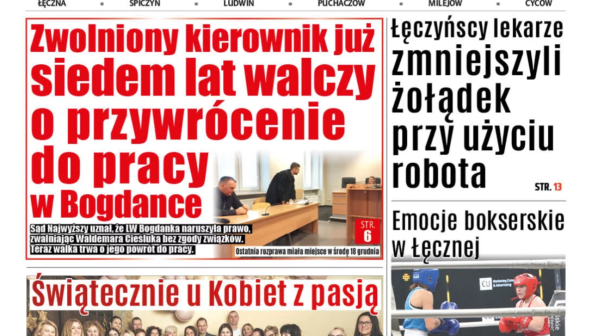 Najnowsze wydanie Wspólnoty Łęczyńskiej (23 grudnia 2024 r.) - Zdjęcie główne