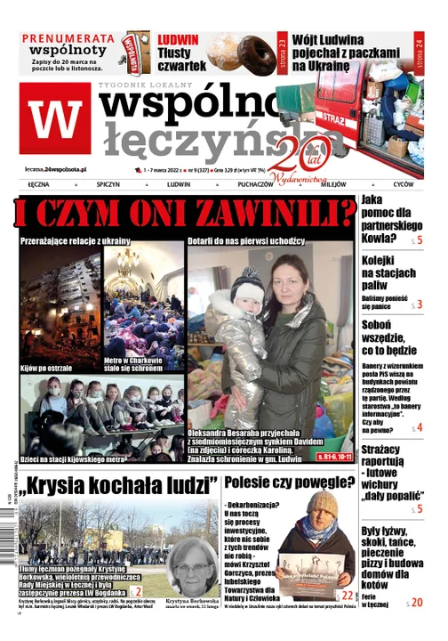 Najnowszy numer Wspólnoty Łęczyńskiej ( 1 marca 2022) - Zdjęcie główne