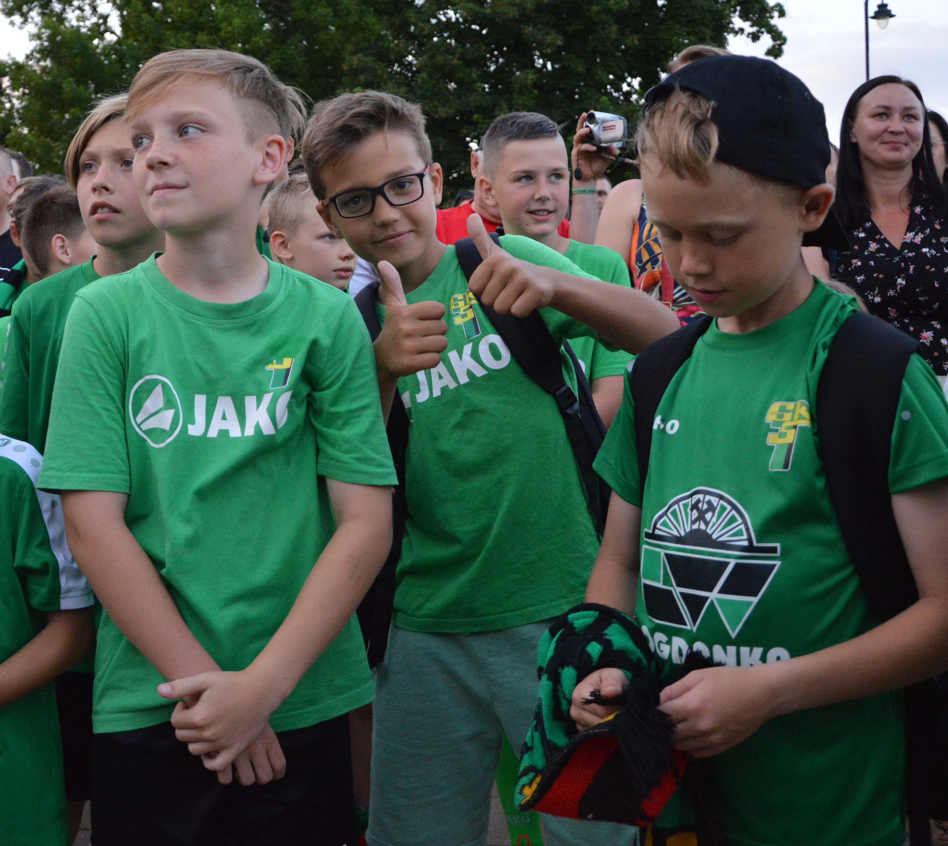 Na fecie nie mogło zabraknąć najmłodszych kibiców Górnika