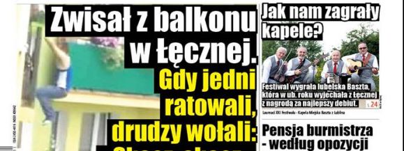 Wisiał na barierce i groził, że skoczy z balkonu - Zdjęcie główne