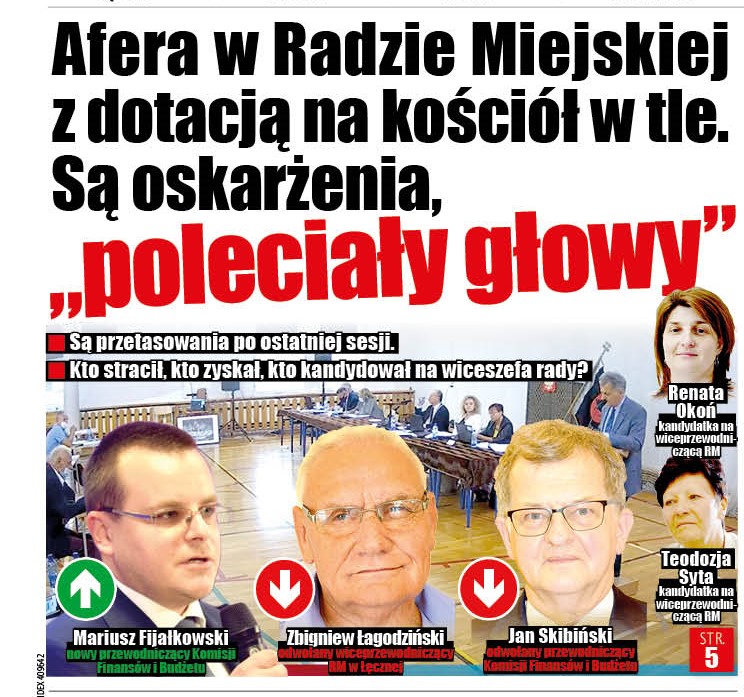 Afera w Radzie Miejskiej w Łęcznej z dotacją na kościół w tle. Są oskarżenia, "poleciały głowy" - Zdjęcie główne